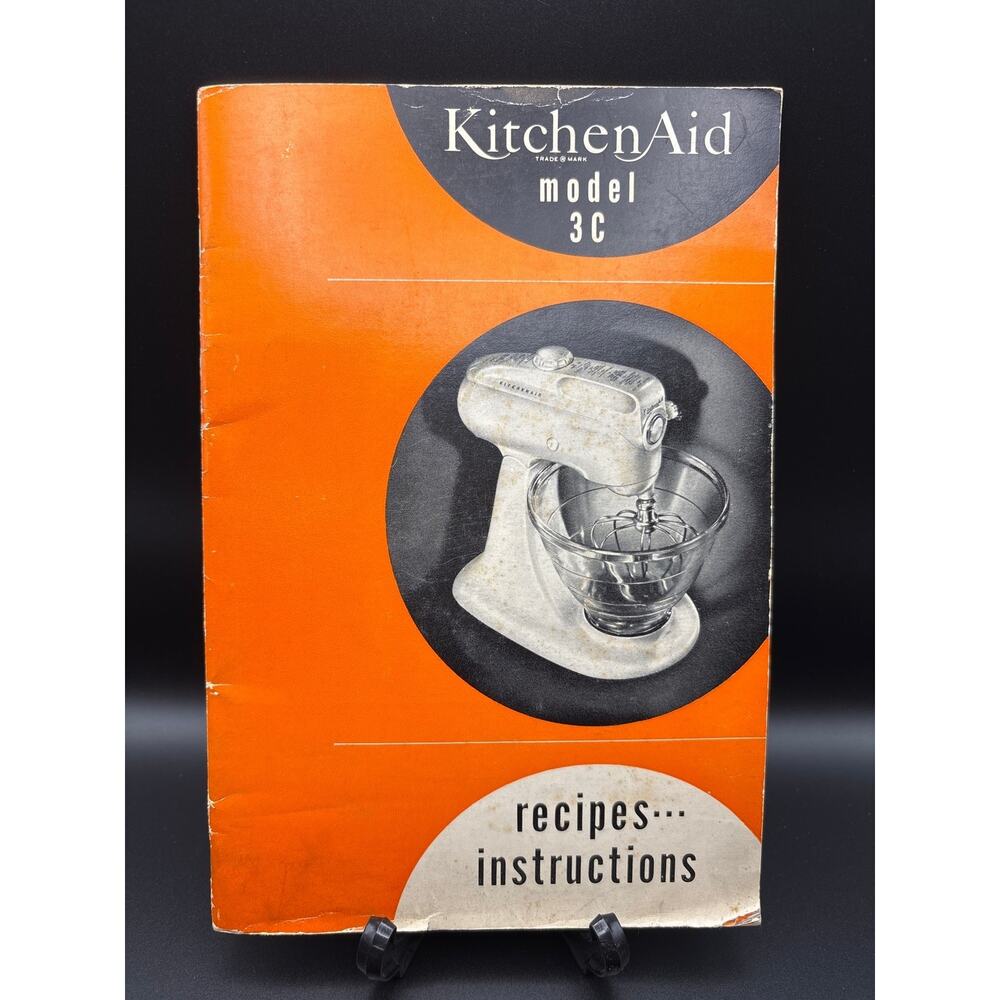1950s Vintage KitchenAid Original Recipes Instructions Booklet For Model 3C